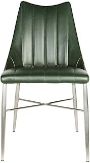 Tokyia norte de Europa Silla de comedor Silla de la barra Silla de oficina Silla de comedor moderno minimalista silla del ocio simples impermeable Sillas Asamblea for el hogar de cocina (Color: Verde,