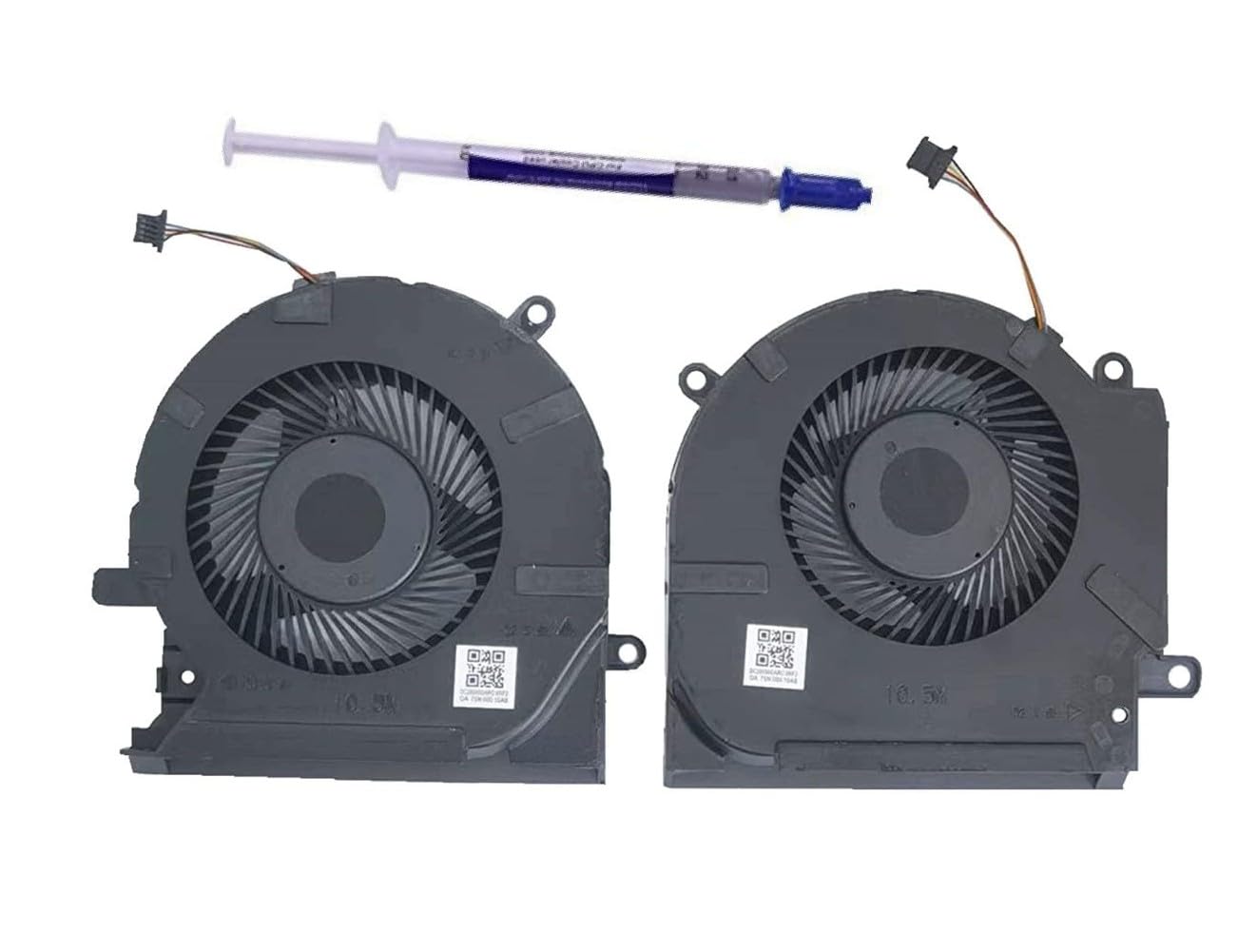 CPU + GPU Cooling Fan Comaptible for HP Omen 15-EK / 15 -EN/TPN Q236 Series Laptop P/N M04216-001 ND8CC02-19J22 / M04215-001 ND8CC02-19J22 DC 5Volt Comes with High quality (Thermal paste)-image-43