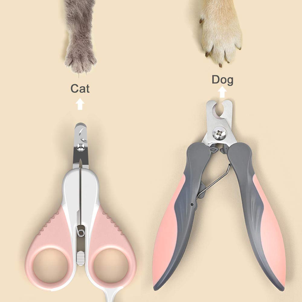 Tagliaunghie Per Cani Tagliaunghie Per Gatti Blu Tagliaunghie Professionali Per Gatti In Acciaio Inossidabile Con Serratura Strumento Per Toelettatura Per Animali Domestici 2Pz