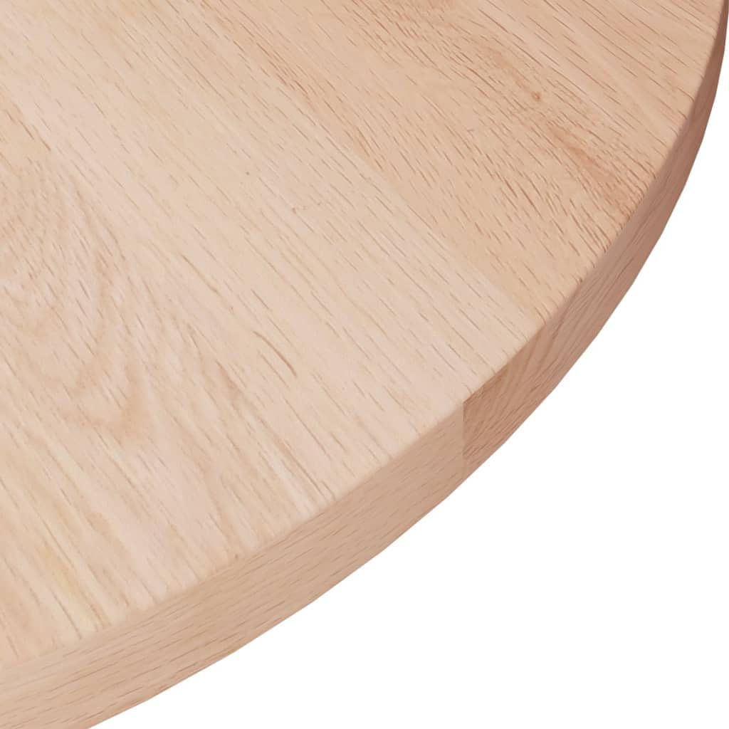 vidaXL Tafelblad rond 50x1,5 cm behandeld massief eiken lichtbruin, houten tafelblad, massief houten tafelblad, eettafelblad, blad, rond tafelblad