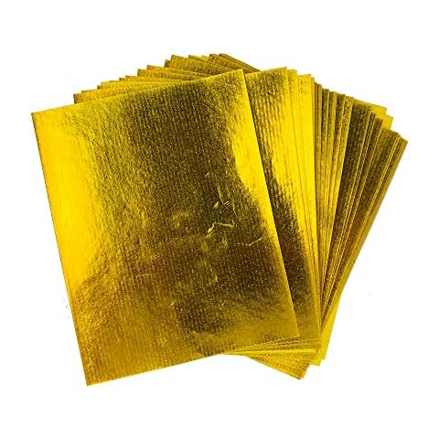 ZEESTAR BLESS 200Pcs Gold Foil Chinese Joss Paper Yellow Ancestor for Funeral Qingming Festival Hungry Ghost Festival Cover