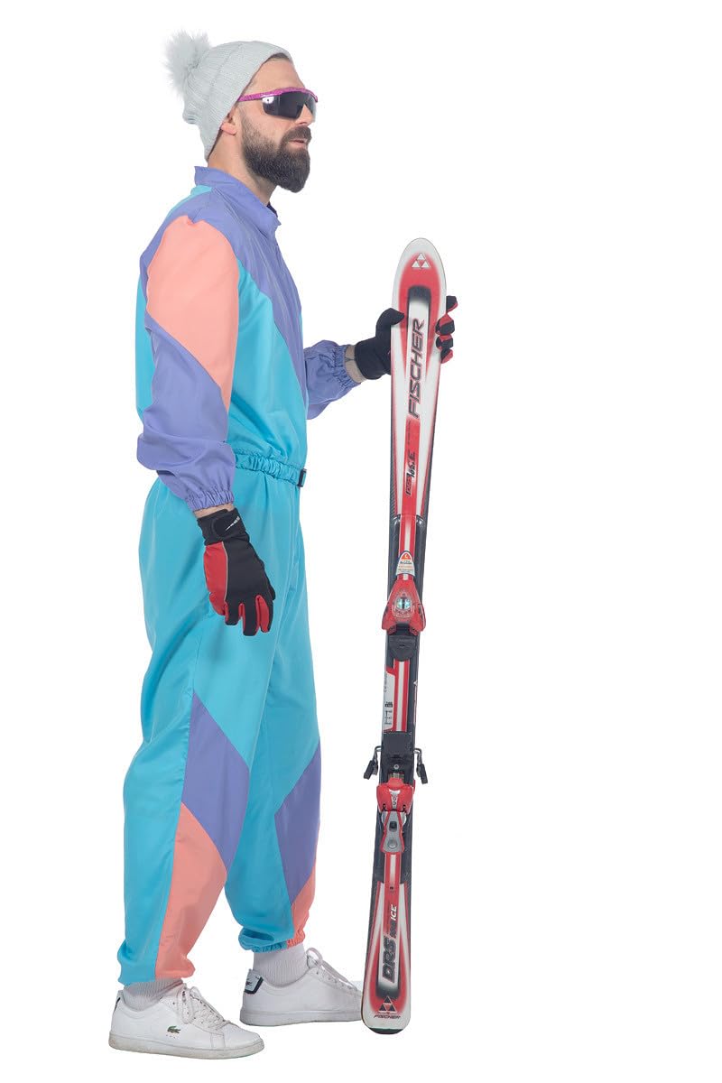 WILBERS & WILBERS - Combinaison de ski pour homme des années 80 | Combinaison de ski, salopette rétro pour l'après-ski, le carnaval, les soirées à thème
