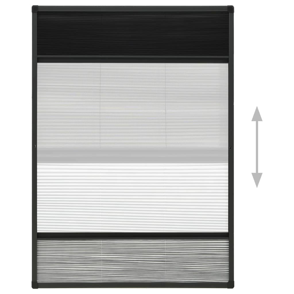 Insektenschutz-Plissee Dachfenster 80x120 cm Alu