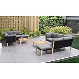 International Home Miami Amazonia 8pc Teak Finish Patio Seating Set with...
