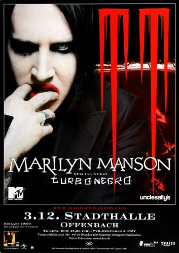 Marilyn Manson - Eat Me Drink Me 2007 - Poster, Concertposter