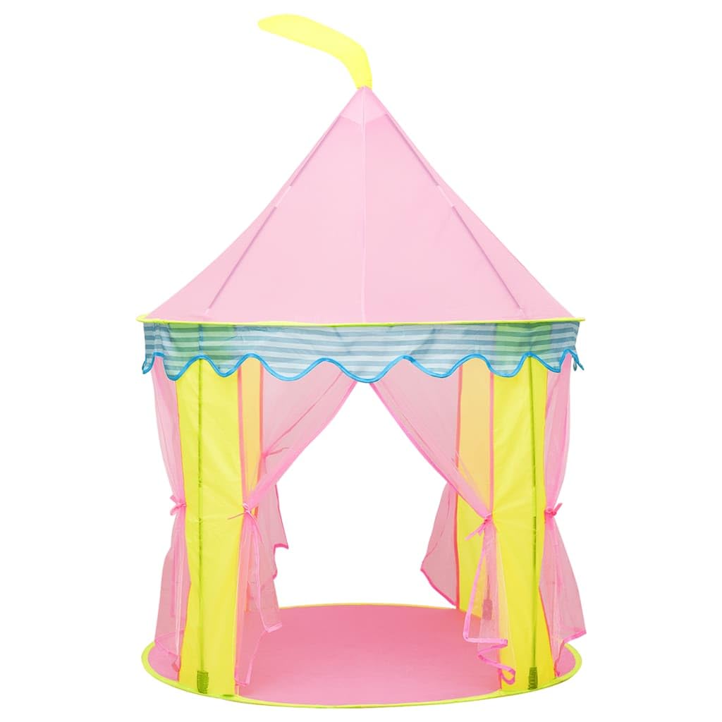 Spielzelt für Kinder Rosa 100x100x127 cm faltbar Indoor Outdoor Kinderzimmer Garten Spielhaus Burg Tipi Höhle Kinderzelt mit Tragetasche