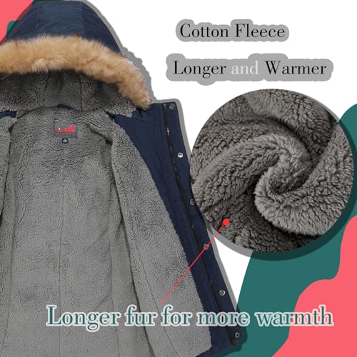 MGWDT Boy's Winter Coats Kids Puffer Jackets Thicken Warm Parka for Cold Weather | Sizes 5-14Y |3