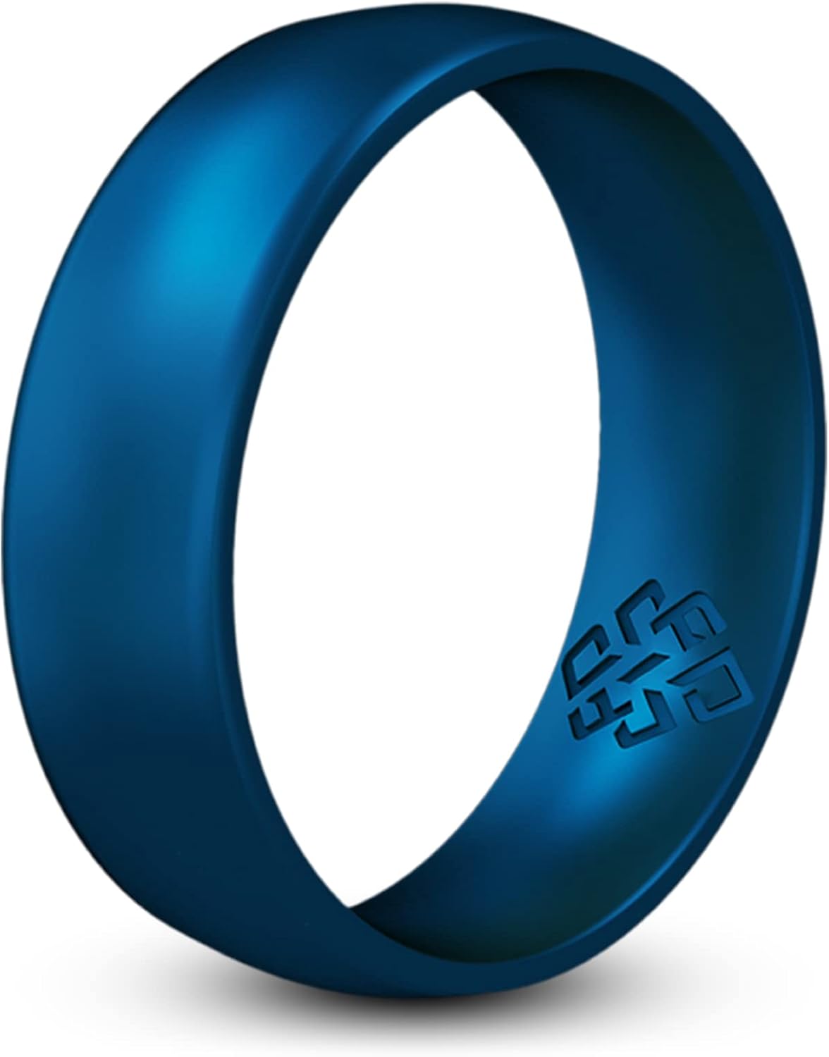 Knot Theory Breathable Silicone Wedding Rings for Men & Women | Black Rose Gold Silver Blue Red Rubber Wedding Bands for Him & Her Size 4, 5, 6, 7, 8, 9, 10, 11, 12, 13, 14, 15, 16 Sapphire Blue Comfort Fit Size 14 ~ 14.5 (6mm Band)