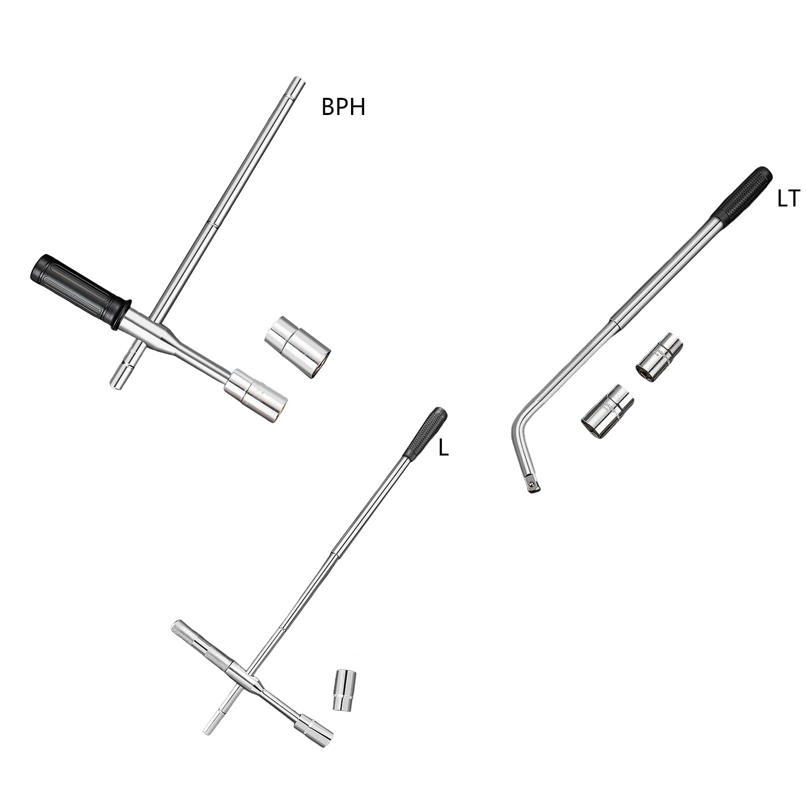 Llave de rueda de coche cruzada para automóvil de 17-19 mm, 21-23 mm, llave de vaso de desmontaje mecánica para taller, juego de llaves de neumático
