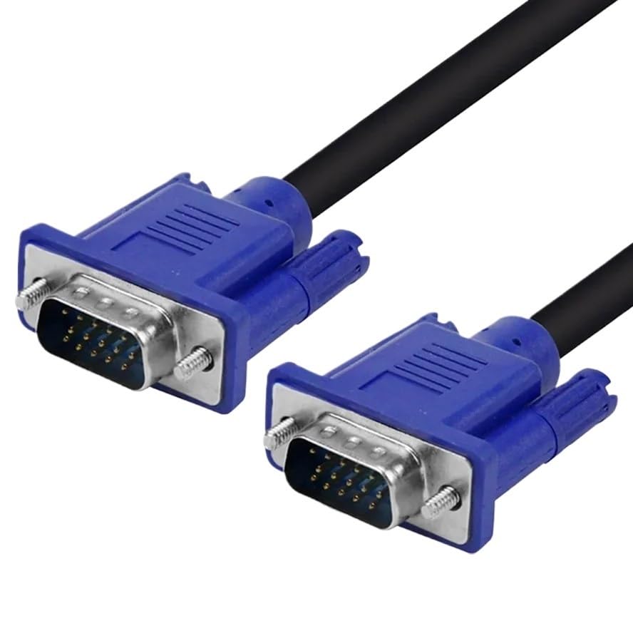do monitora komputerowego, projektora, 15-pinowe złącze konwertera męskiego na męskie, adapter PC TV 1,5 m kabel VGA na VGA (3 m żeński na żeński)