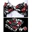 Black Silver Red