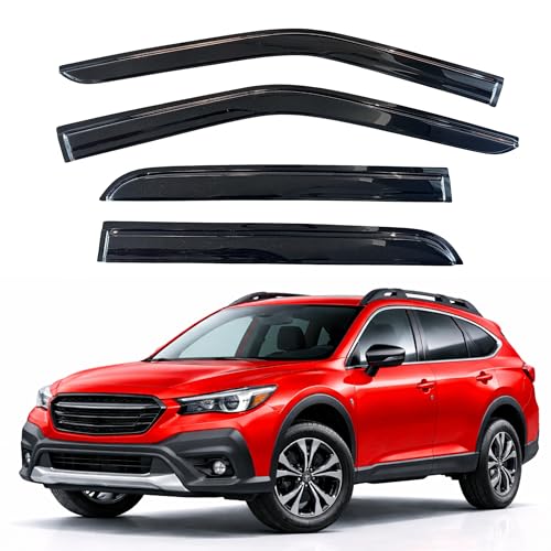 Image of KPY Rain Guards Fit for 2020-2025 Subaru Outback, Out-Channel Window Visors Vent Wind Deflectors 4PC, Car Accessories for 20-25 Outback