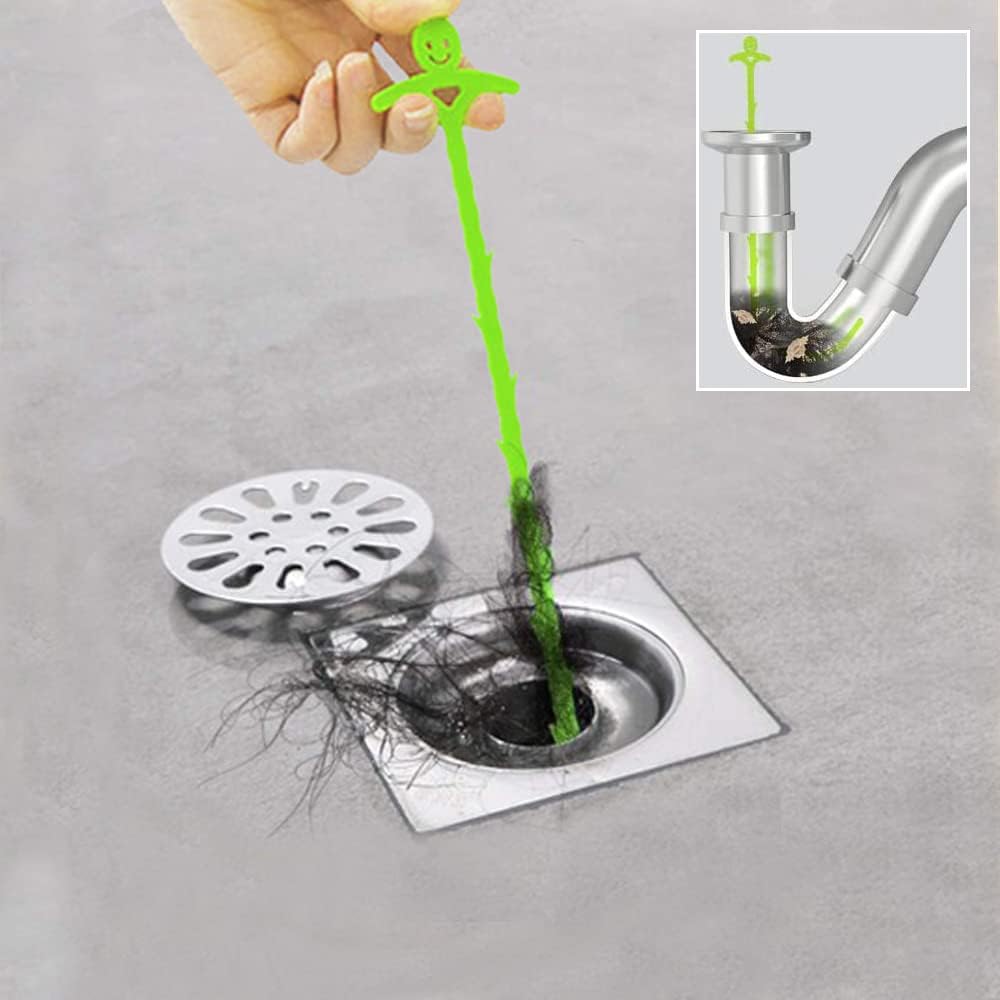 Buy NUGIX Hair Drain clog remover tool, Snake Cleaning Sink Cleaner for Kitchen, Shower, Bathtub