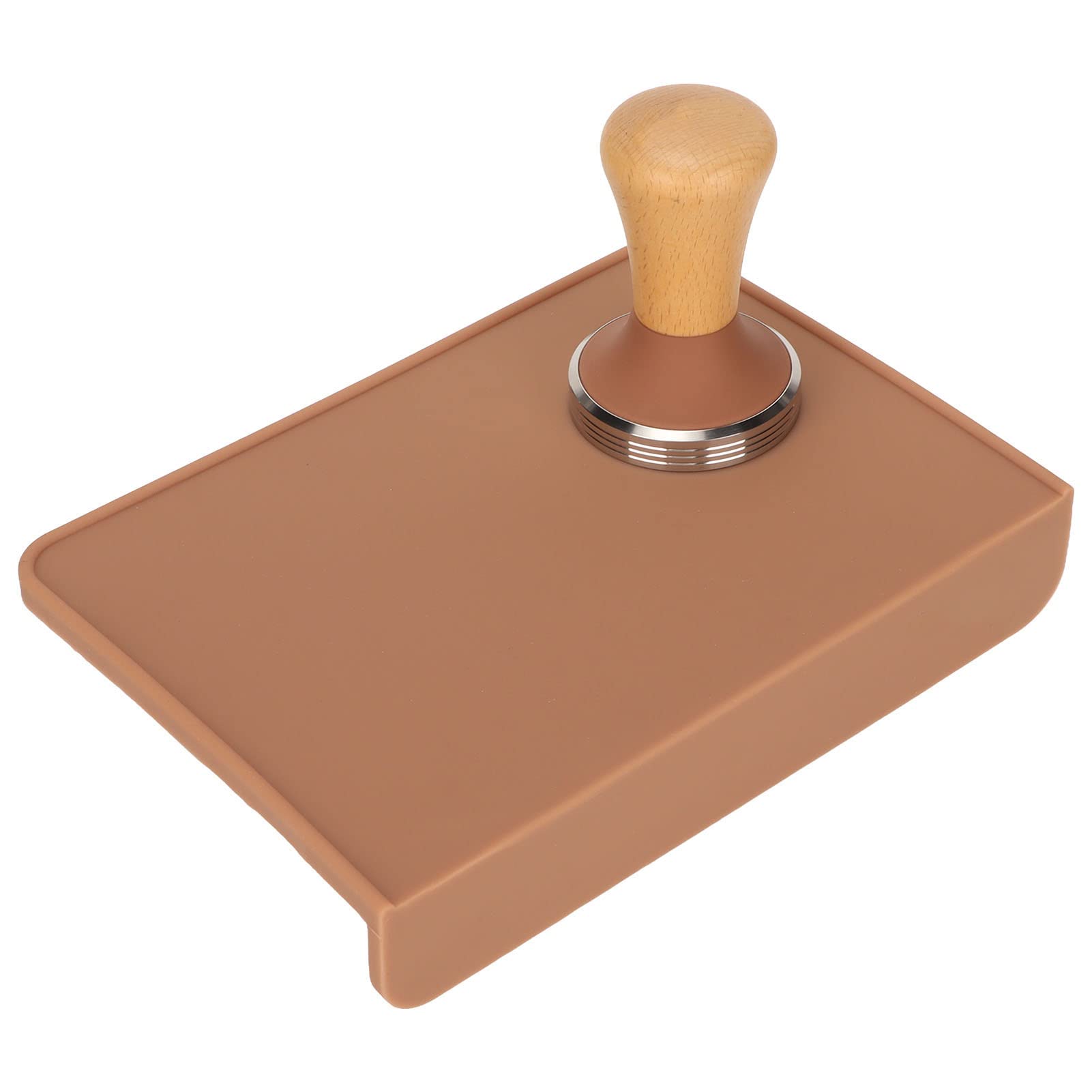 Ponadgabarytowa podkładka do ubijania kawy z drewnianym ubijakiem do kawy (Sabotaż 58 mm / 2,28 cala)
