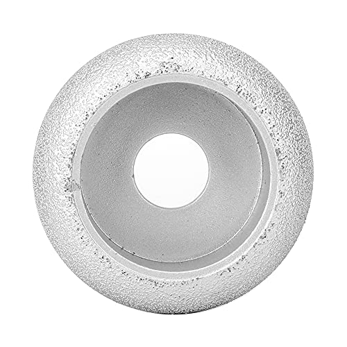Muela de rectificado de diamante soldada, herramienta de rectificado de diamante para piedra, mármol, cerámica y granito; muela abrasiva afilada y resistente al desgaste con eje de (Muela Romana 3.0)