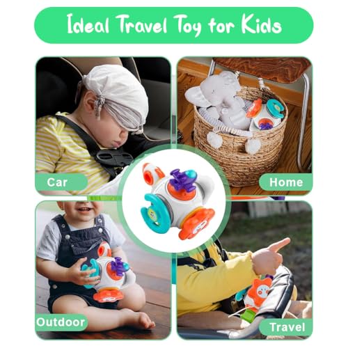 Image of Wembley Baby Busy Board Sensory Toys for 1 2 3 Years Old Boy Toddlers Learning Educational Montessori Kids Activity Travel Toys Birthday Gift Fine Motor Skill, Multicolor