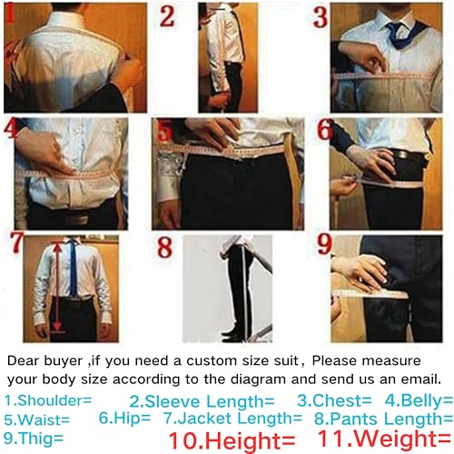 Men's Double Breasted Suit, 2-Piece Jacket and Pants4