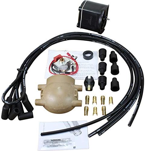 AIP Electronics Ignition Upgrade Kit Compatible With Ford Trucks & Tractors 2N 8N 9N w/ 12v Negative Ground COMPLETE TUNE UP KIT Cap Rotor Module Coil Suppression Spark Plug Wire Factory Fit KIT-8NMN