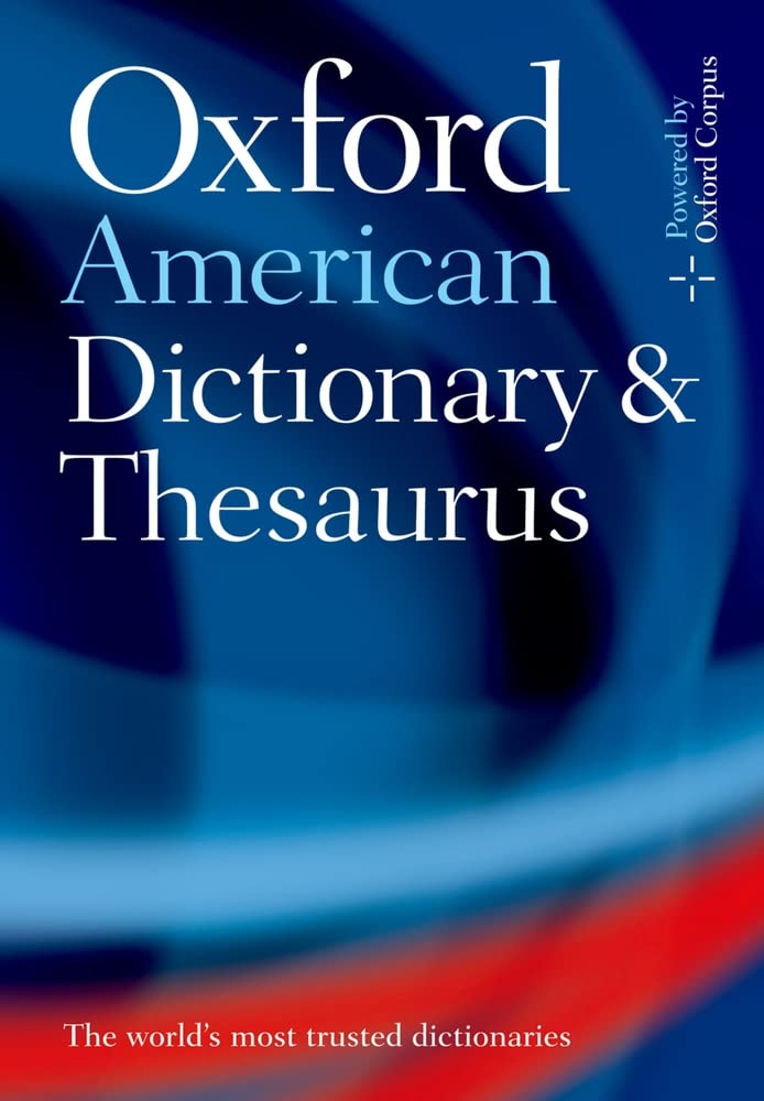 Oxford American Dictionary and Thesaurus Oxford 9780195168341 Amazon