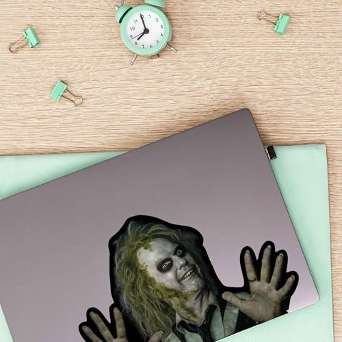 Image of Beetlejuice Peek-A-Boo Adhesive Vinyl Decal - Spooky Beetlejuice Sticker for Car, Garage, or Window