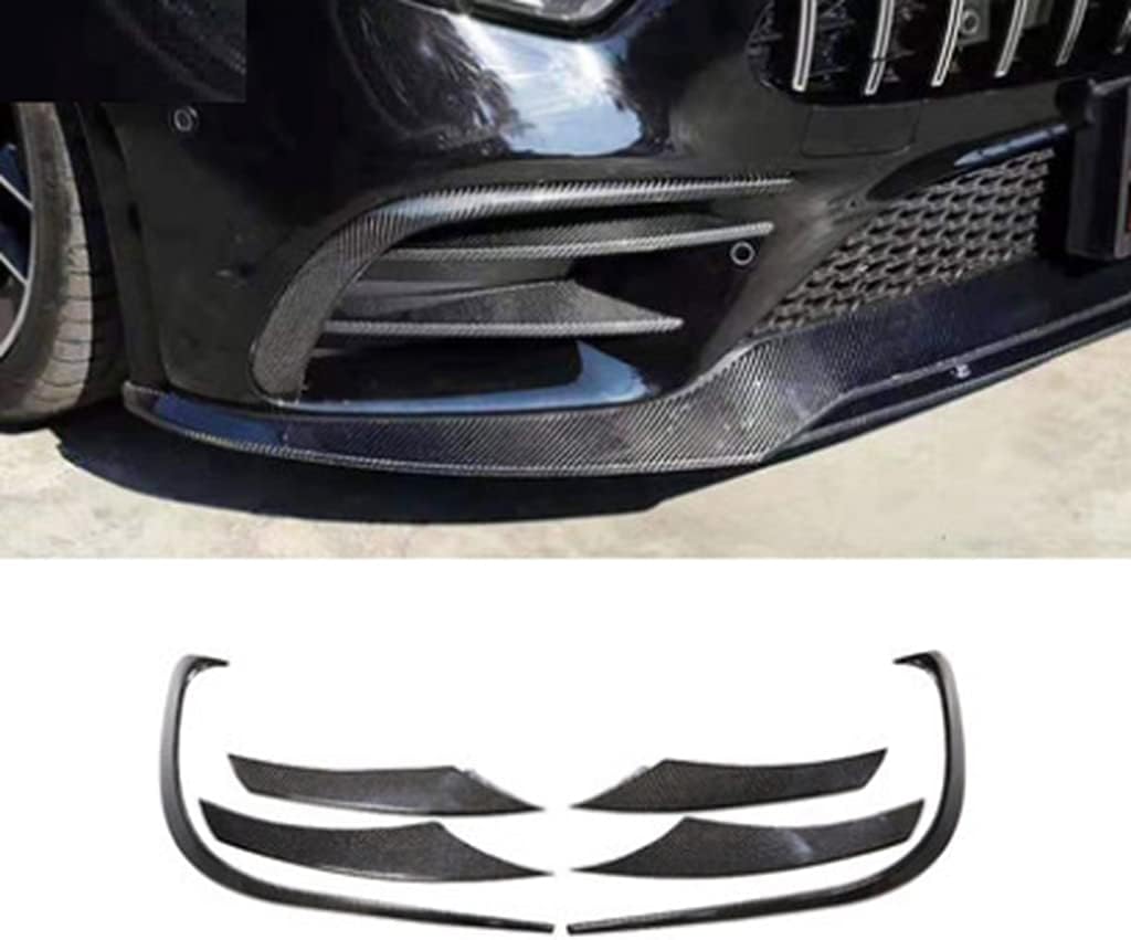 New Carbon Fiber Front Bumper Splitters Compatible with Mercedes Benz CLS Class C257 2019-2022 CLS220 CLS300 CLS350 CLS400 CLS420 CLS450 (Glossy)