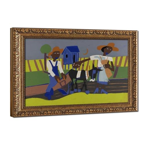 Toile Sowing William H. Johnson : décoration murale suspendue pour sublimer votre salon