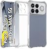 USTIYA funda para Poco F8 Ultra/Redmi K90 Pro MAX 5G, TPU transparente, protección de grado militar en cuatro esquinas, cubierta suave transparente 2