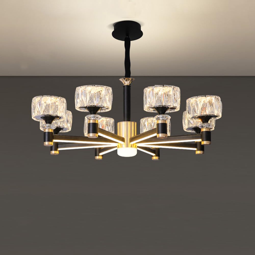 Suspension cristal LED pour moderniser un salon ou une salle à manger sombre