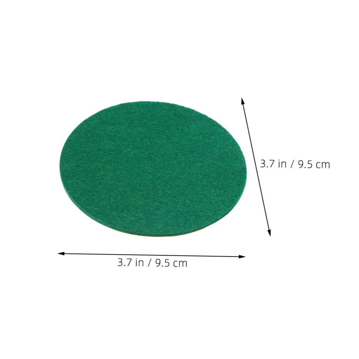 Kisangel 6pcs Replacement Air Hockey Mallet Pads Green Felt Stickers for Enhanced Striking Power Durable Goal Handles Paddles Accessories for Home Parties Competitive Matches