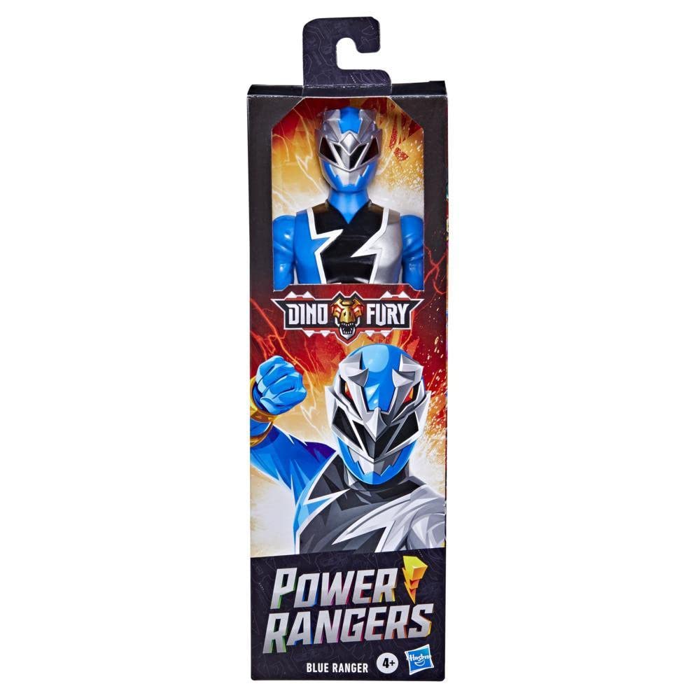 Power Rangers 30 cm Dino Fury Blue Ranger Action Figure TV serie F2963 Multi Taglia unica