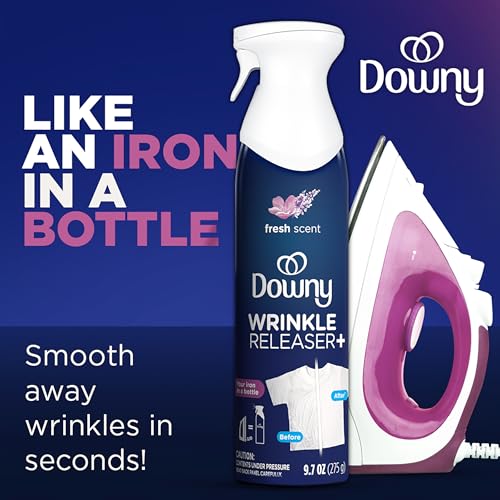 Downy Wrinkle Releaser Spray | All In One Wrinkle Release Spray, Odor Eliminator, Static Remover | Fabric Refresher & Ironing Aid for Clothes | 9.7 Fl Oz (Pack of 2), Fresh Scent - image 2