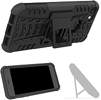Vista 4 de Funda de teléfono para iPhone 7plus 8plus 7/8 Plus 5.5 con protector de pantalla de vidrio templado y soporte, accesorios híbridos duros