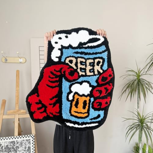 Tapete decorativo irregular en forma de lata de cerveza miniatura 2