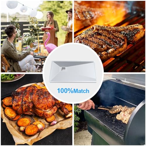 Image of Outdoor Grills Grease Tray Replacement Parts for Monument 17842 24367 35633 24633 13892 Gas Grill, Stainless Steel Grease Tray Parts for Monument 4 Burner Gas Grill D425 D405 41847NG 25392