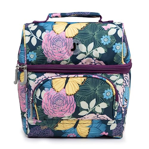 Image of J World Corey Kids Lunch Bag. Insulated Lunch-Box for Girls, Women, Secret Garden