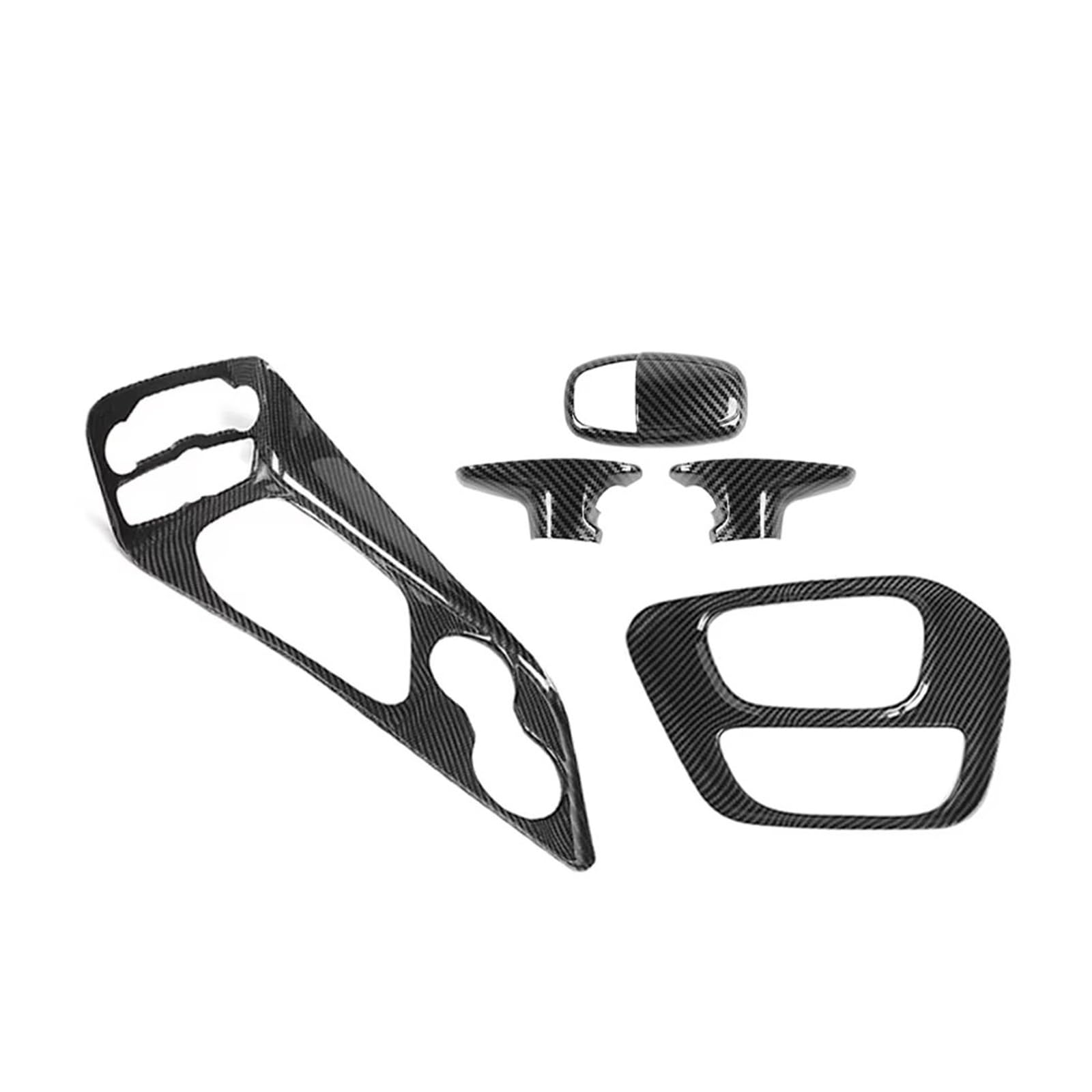 Interior Trim for Dodge for Challenger 2015 2016 2017 2018-2022 Car Interior Center Console Gear Shift Panel Decoration Cover Stickers Panel Frame Cover(Style ABC)