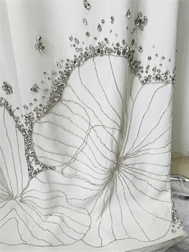 Women's Formal Evening Dress Diamonds Beaded Long Maxi Gown 2025 Designer Long Sleeve Female Luxury Prom Dresses4