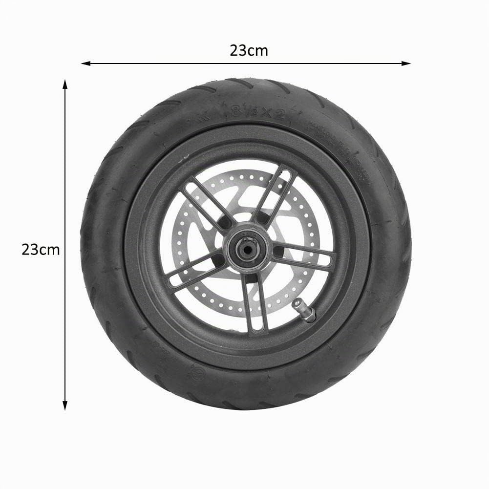 Nikou Neumático de la Rueda Trasera del neumático, Rueda de Repuesto sólido neumático de la Rueda Trasera del Freno de Disco Rueda neumatico Solido for Xiao-mi M-ijia M365 Scooter eléctrico