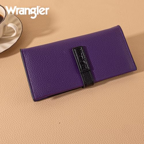 X Wrangler Slim Wallet Women Long Bifold Wallets Card Cases & Money Organizers Ladies Minimalist Wallet wtih Zipper Pocket4