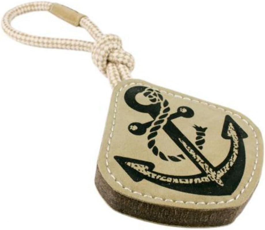 Tall Tails Natural Leather Anchor Tug Toy 14 inches