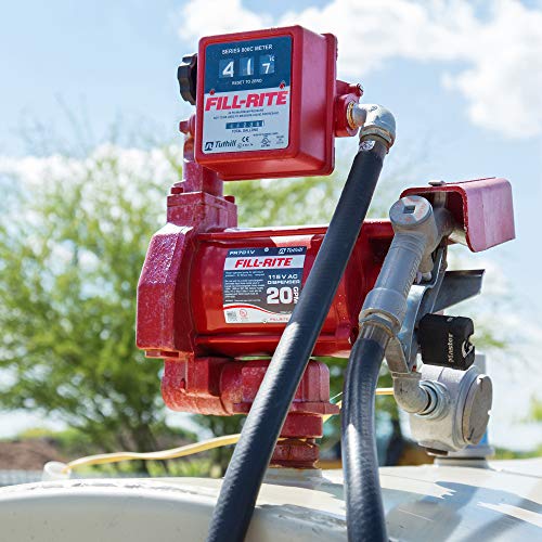 FillRite FR701V 115V 20 GPM Fuel Transfer Pump With Standard Mechanical Meter Package, Gallons