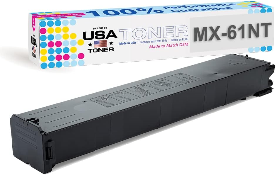 Compatible Replacement for Sharp MX-61NT, MX3050, MX3070, MX5070, MX2651, MX3051, MX3061, MX3071, MX3551, MX3561, MX3571, MX4051, MX4061 (Black, 1 Cartridge)