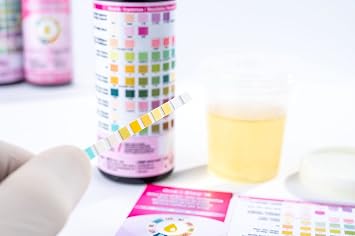 Urine Dipsticks 10 Parameter Test Strips Testing UTI Infection, Ketone, Glucose, Blood, Protein (150 Tests per Tub)