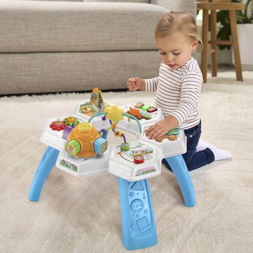 VTech Buzz and Learn Activity Table with Seven Interactive Play Zones, Blue - image 6