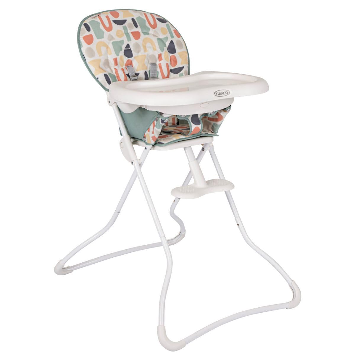 Graco Snack N' Stow Highchair with Compact fold, Lightweight at only 5.4kg and freestanding fold, Playtime Fashion