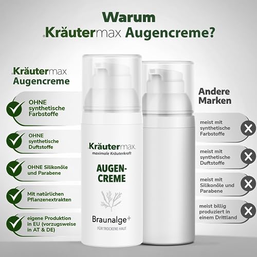 Brown Algae Extract Eye Cream with Caffeine and Aloe Vera Gel 1 x 30 ml, 30 ml (Pack of 1) - Image 3
