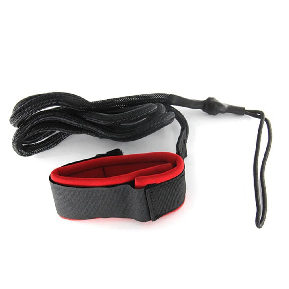 TKOWTB Stand Up Paddle Board Rope Leg Leash Surfboard Foot Rope Surf Protection Replacement Spare Parts Black Red