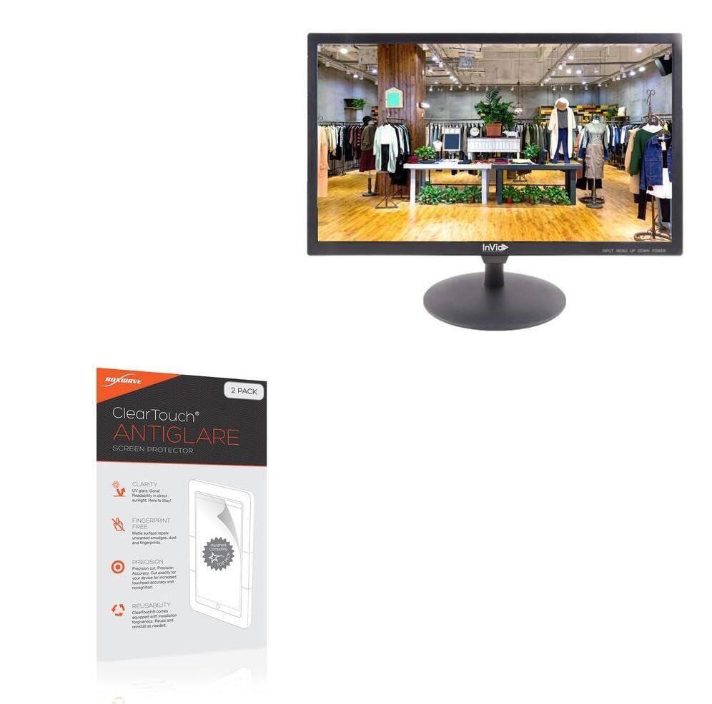 BoxWave Screen Protector Compatible with Invid IMHD-24POE - ClearTouch Anti-Glare (2-Pack), Anti-Fingerprint Matte Film Skin