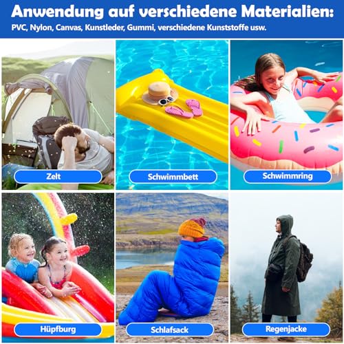 Nepfaivy Pool Reparaturset Poolflicken Selbstklebend - 10 x 150cm Wasserdichter Pool Kleber Flickzeug, PVC Reparatur Klebeband Flex Tape für Pool, Poolfolie, Wasserbett, Schlauchboot, Luftmatratze