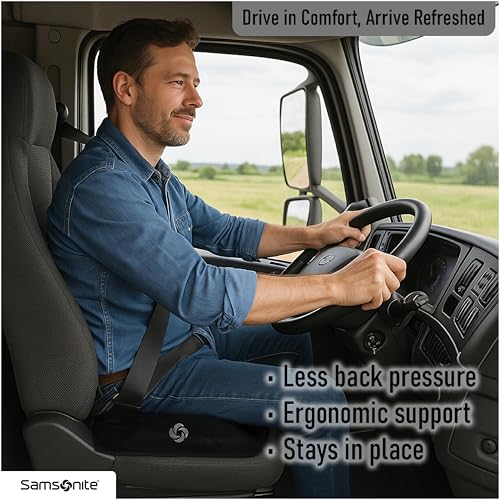 Image of Samsonite SA5453 Soft Ergonomic Cushion /Black Seat 100% Pure Memory Foam